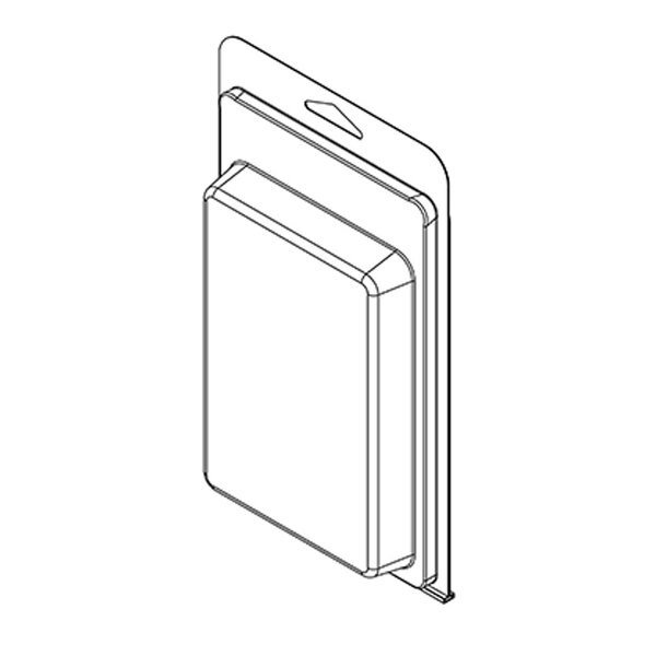 Thermoform-CLAMSHELL-#423-8.250-4.938-5.594-3.688-0.750-0.015-CLEAR, 300PK, Visipak, Mfr#: 423TF